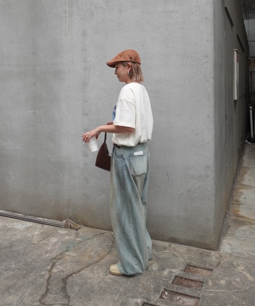 TEEN BOOP（ティーンブープ）の「CINEMAルーズTee（Tシャツ/カットソー・レディース・オフホワイト/ブラック・FREE）」の4枚目の写真