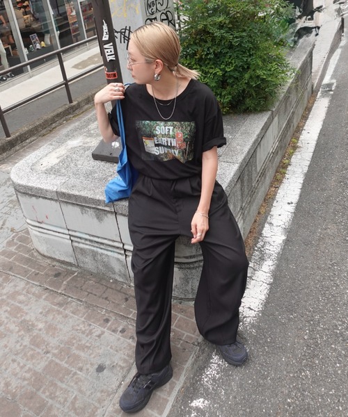 TEEN BOOP（ティーンブープ）の「CINEMAルーズTee（Tシャツ/カットソー・レディース・オフホワイト/ブラック・FREE）」の22枚目の写真