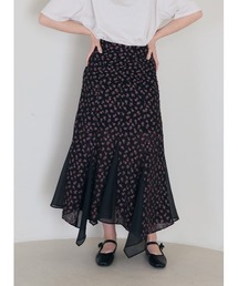 COEL | 小花柄ジャガードイレヘムスカート(スカート)