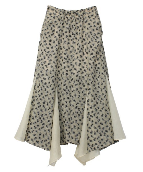 COEL（コエル）の「小花柄ジャガードイレヘムスカート（スカート・レディース・ブラック/ベージュ・38/36）」の22枚目の写真