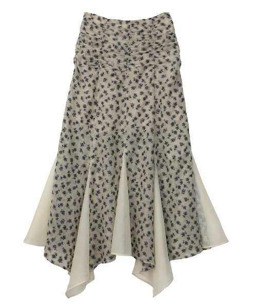 COEL（コエル）の「小花柄ジャガードイレヘムスカート（スカート・レディース・ブラック/ベージュ・38/36）」の18枚目の写真