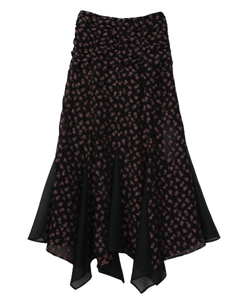 COEL（コエル）の「小花柄ジャガードイレヘムスカート（スカート・レディース・ブラック/ベージュ・38/36）」の17枚目の写真