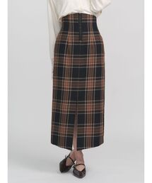 LAGUNAMOON | ロービングチェックナロースカート(スカート)