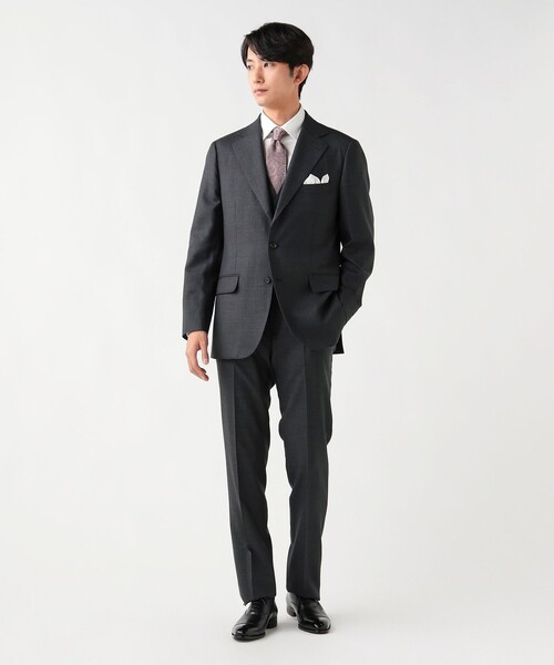 130's グレンチェック 3ボタン 3ピーススーツ 25AW（セットアイテム