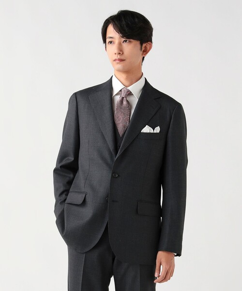 BEAMS HEART(ビームスハート)の「【4/23値下げ】130's グレンチェック 3ボタン 3ピーススーツ(セットアイテム)(スーツセット・メンズ・グレー/ネイビー・SMALL/MEDIUM/LARGE/X-LARGE/XX-LARGE)」の7枚目の写真