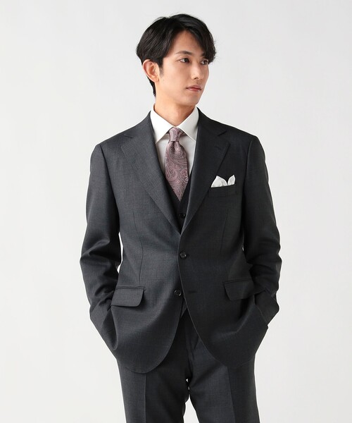 BEAMS HEART(ビームスハート)の「【4/23値下げ】130's グレンチェック 3ボタン 3ピーススーツ(セットアイテム)(スーツセット・メンズ・グレー/ネイビー・SMALL/MEDIUM/LARGE/X-LARGE/XX-LARGE)」の8枚目の写真