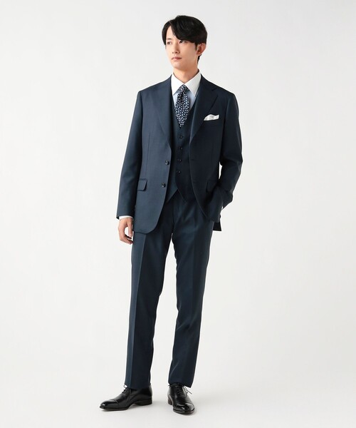 BEAMS HEART(ビームスハート)の「【4/23値下げ】130's グレンチェック 3ボタン 3ピーススーツ(セットアイテム)(スーツセット・メンズ・グレー/ネイビー・SMALL/MEDIUM/LARGE/X-LARGE/XX-LARGE)」の14枚目の写真