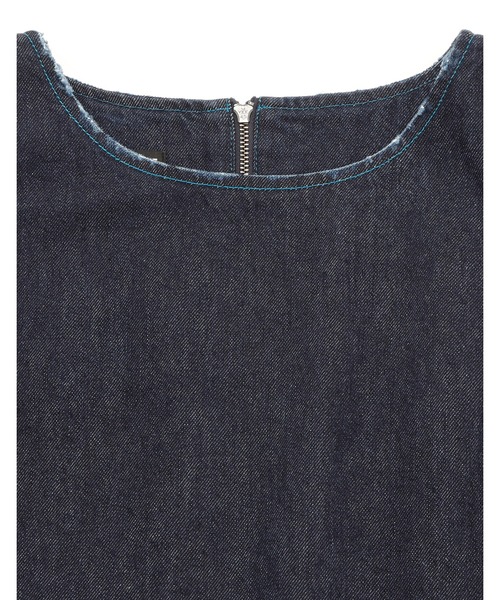 Little sunny bite（リトルサニーバイト）の「denim ribbon mini dress（ワンピース・レディース・インディゴブルー/ブルー・MEDIUM/SMALL）」の10枚目の写真