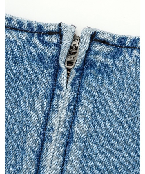 Little sunny bite（リトルサニーバイト）の「denim ribbon mini dress（ワンピース・レディース・インディゴブルー/ブルー・MEDIUM/SMALL）」の5枚目の写真
