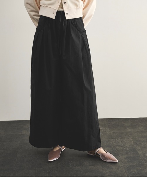 LOSCa(ロスカ)の「ドローストリングタックポケットイージーパンツ(その他パンツ・レディース・カーキ/ブラック・M/S)」の15枚目の写真