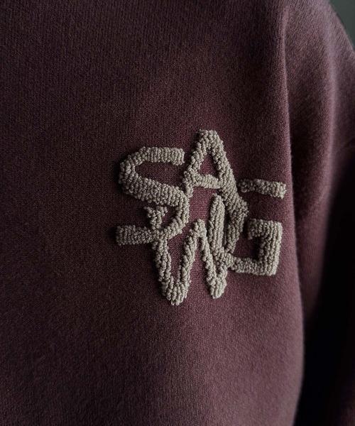 Java(ジャバ)の「《JaVaジャバコラボ》立体編みで飾る個性。サガラ刺繍風ロゴオーバーサイズニット(ニット/セーター・メンズ・ブラウン/チャコール/アイボリー・X-LARGE/MEDIUM/LARGE)」の16枚目の写真