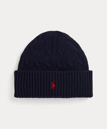 POLO RALPH LAUREN CHILDRENSWEAR（ポロ ラルフ ローレン チルドレンズウェア）の「ケーブルニット コットン ハット（ニットキャップ/ビーニー・キッズ）」