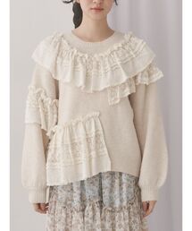 merry jenny | frill frill knit tops(ニット/セーター)