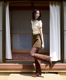 CHARLES & KEITH | ポインテッドトゥ キトゥンヒールロングブーツ(ブーツ)