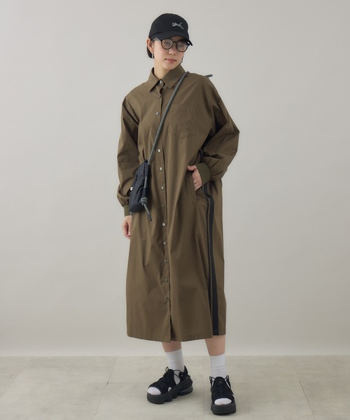 セール】Dignite Collier サイドラインワンピ（シャツワンピース