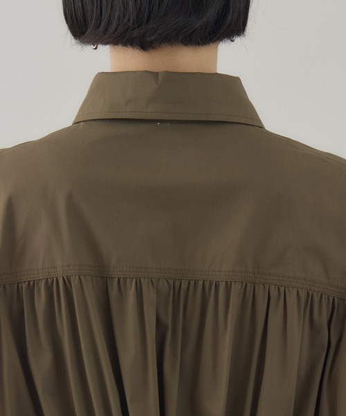 Paradise Picnic(パラダイスピクニック)の「Dignite Collier サイドラインワンピ(シャツワンピース・レディース・カーキ/ブラック/グレイッシュベージュ・FREE)」の13枚目の写真