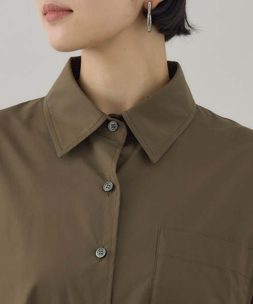 Paradise Picnic(パラダイスピクニック)の「Dignite Collier サイドラインワンピ(シャツワンピース・レディース・カーキ/ブラック/グレイッシュベージュ・FREE)」の15枚目の写真