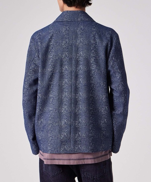 PS Paul Smith(ピーエスポールスミス)の「ジャカードチェック ブルゾン / 252107 374Z(ブルゾン・メンズ・ライトインディゴブルー・MEDIUM/LARGE/X-LARGE)」の8枚目の写真