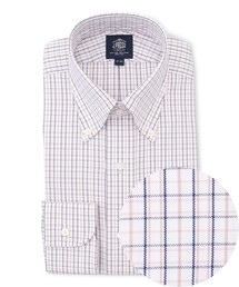 【PREMIUM PLEATS / 形態安定】タッタソールチェック ドレスシャツ / B.D.