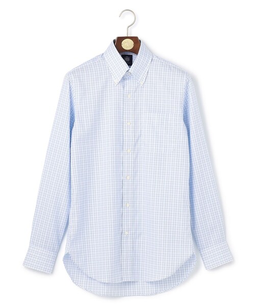 J.PRESS(ジェイプレス)の「【PREMIUM PLEATS / 形態安定】タッタソールチェック ドレスシャツ / B.D.(ビジネスシャツ・メンズ・ワイン系3/サックスブルー系3・首回り40cm-裄丈85cm/首回り39cm-裄丈84cm/首回り38cm-裄丈84cm/首回り37cm-裄丈82cm/首回り43cm-裄丈86cm/首回り42cm-裄丈86cm/首回り41cm-裄丈85cm)」の9枚目の写真
