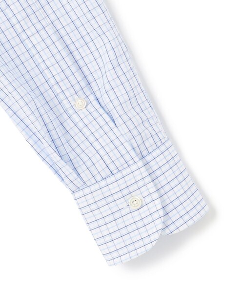 J.PRESS(ジェイプレス)の「【PREMIUM PLEATS / 形態安定】タッタソールチェック ドレスシャツ / B.D.(ビジネスシャツ・メンズ・ワイン系3/サックスブルー系3・首回り40cm-裄丈85cm/首回り39cm-裄丈84cm/首回り38cm-裄丈84cm/首回り37cm-裄丈82cm/首回り43cm-裄丈86cm/首回り42cm-裄丈86cm/首回り41cm-裄丈85cm)」の6枚目の写真