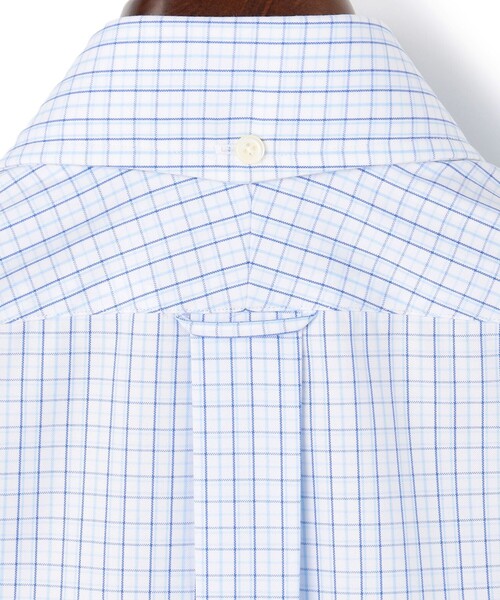 J.PRESS(ジェイプレス)の「【PREMIUM PLEATS / 形態安定】タッタソールチェック ドレスシャツ / B.D.(ビジネスシャツ・メンズ・ワイン系3/サックスブルー系3・首回り40cm-裄丈85cm/首回り39cm-裄丈84cm/首回り38cm-裄丈84cm/首回り37cm-裄丈82cm/首回り43cm-裄丈86cm/首回り42cm-裄丈86cm/首回り41cm-裄丈85cm)」の8枚目の写真