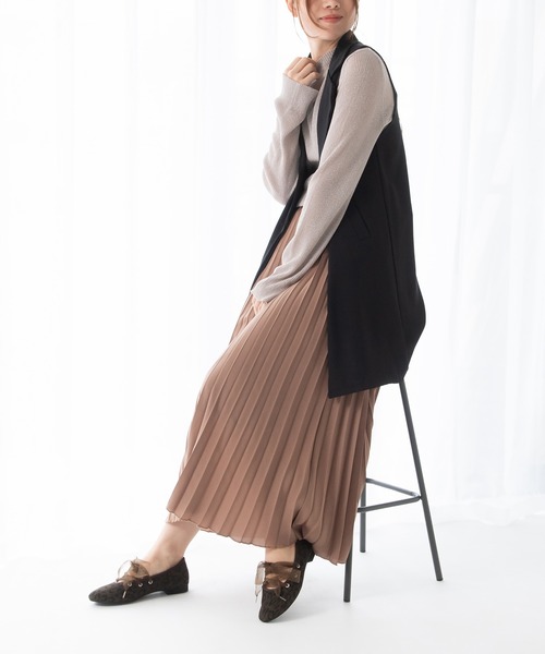 JELLY BEANS(ジェリービーンズ)の「シアーリボンレースアップフラットパンプス【Made in Japan】(113-55026)JELLY BEANS(ジェリービーンズ)(パンプス・レディース・ブラック/レオパード/プラチナム・22.5/23/23.5/24/24.5)」の22枚目の写真
