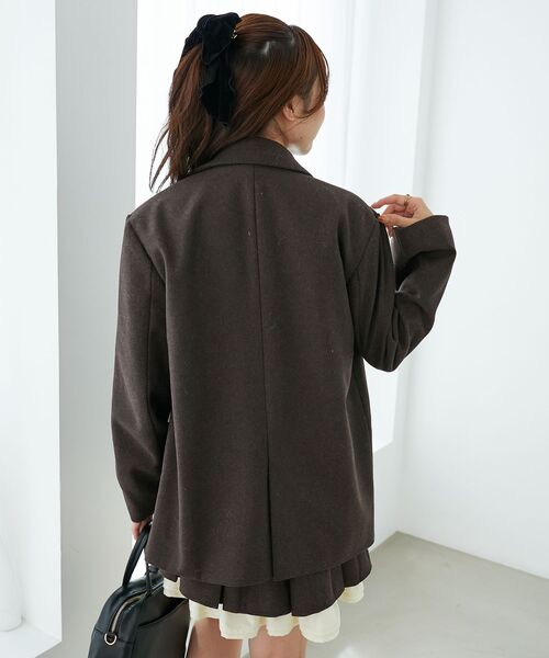 MAJESTIC LEGON（マジェスティックレゴン）の「テーラードジャケット（テーラードジャケット・レディース・ブラウン/グレー・MEDIUM）」の20枚目の写真