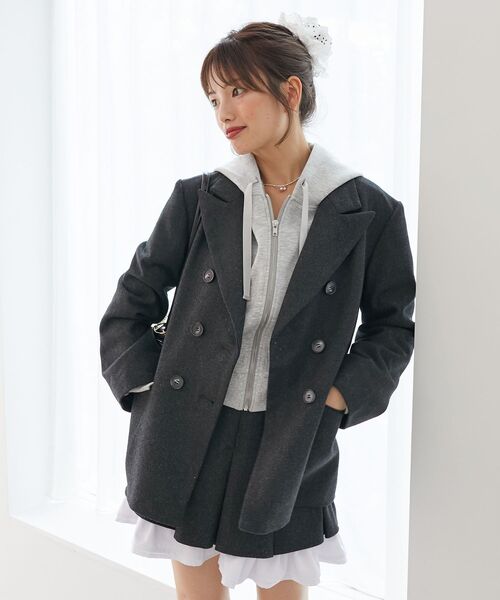 MAJESTIC LEGON（マジェスティックレゴン）の「テーラードジャケット（テーラードジャケット・レディース・ブラウン/グレー・MEDIUM）」の15枚目の写真