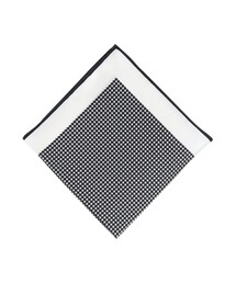 Paul Stuart（ポールスチュアート）の「【Nikkei magazin掲載】シルクプリントチーフ　千鳥柄（ポケットチーフ）」