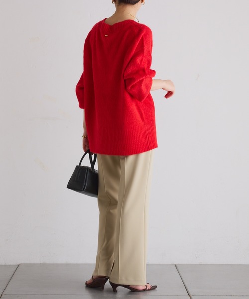 COLLAGE GALLARDAGALANTE（コラージュガリャルダガランテ）の「ピンタックセミフレアパンツ（その他パンツ・レディース・ブラック/ベージュ・1/0）」の20枚目の写真