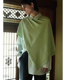 CIS.（シス）の「CIS. フリルカフタートルニット&ケープ ウォッシャブル 無地（ニット/セーター）」