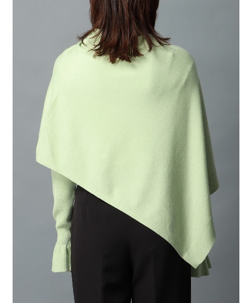 CIS.（シス）の「CIS． フリルカフタートルニット＆ケープ ウォッシャブル 無地（ニット/セーター・レディース・ホワイト/グリーン/ブラック/グレー・36(7号)/38(9号)）」の8枚目の写真