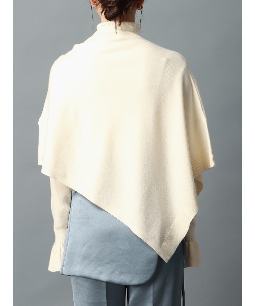 CIS.（シス）の「CIS． フリルカフタートルニット＆ケープ ウォッシャブル 無地（ニット/セーター・レディース・ホワイト/グリーン/ブラック/グレー・36(7号)/38(9号)）」の20枚目の写真