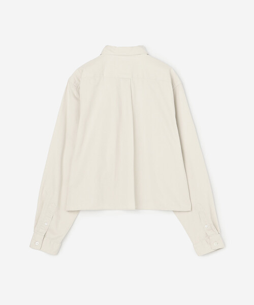 GYMPHLEX（ジムフレックス）の「Gymphlex | コットンツイル ショートボタンダウンシャツ WOMEN（シャツ/ブラウス・レディース・ベージュ/チャコール・14）」の12枚目の写真