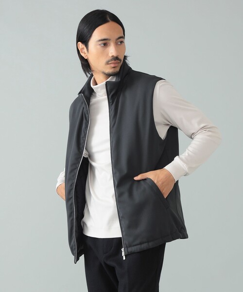 TAION（タイオン）の「【別注】TAION × IG / ウール ジップアップ ダウンベスト（ベスト・メンズ・チャコールグレー/ブラック・S/M/L）」の5枚目の写真