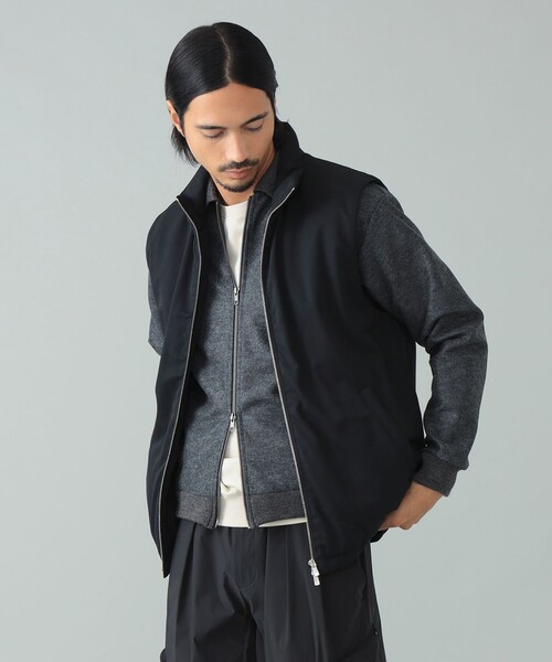 TAION（タイオン）の「【別注】TAION × IG / ウール ジップアップ ダウンベスト（ベスト・メンズ・チャコールグレー/ブラック・S/M/L）」の8枚目の写真