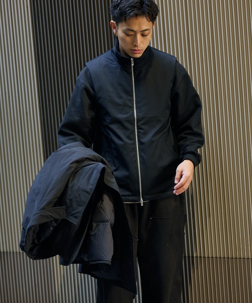 TAION（タイオン）の「【別注】TAION × IG / ウール ジップアップ ダウンベスト（ベスト・メンズ・チャコールグレー/ブラック・S/M/L）」の22枚目の写真