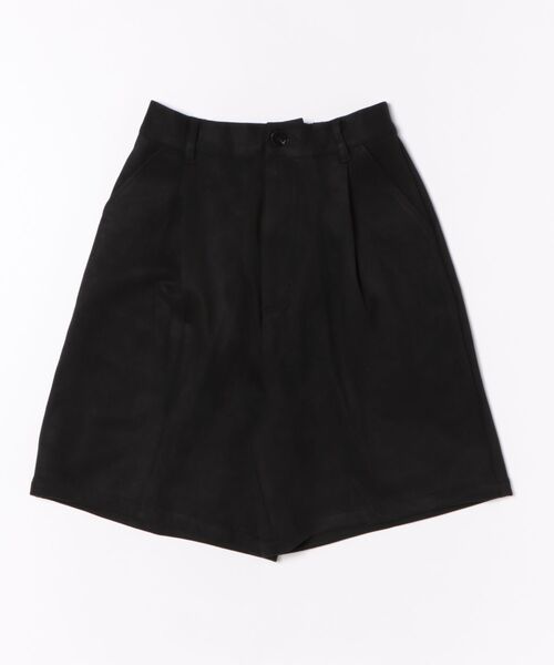 STYLEBLOCK（スタイルブロック）の「フェイクスウェードハーフパンツ（その他パンツ・レディース・キャメル/ブラウン/チャコールグレー/ブラック・M）」の2枚目の写真