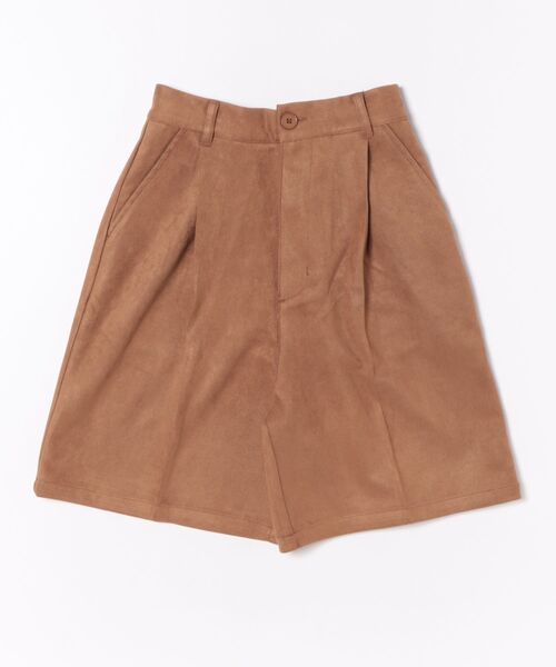 STYLEBLOCK（スタイルブロック）の「フェイクスウェードハーフパンツ（その他パンツ・レディース・キャメル/ブラウン/チャコールグレー/ブラック・M）」の6枚目の写真
