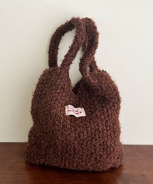 Mela（メラ）の「ふわもこニットバッグ（トートバッグ）」