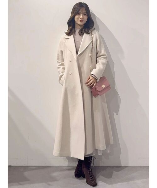 MERCURYDUO(マーキュリーデュオ)の「フィットアンドフレアコート(その他アウター・レディース・ベージュ/アイボリー/ブラック/チャコールグレー・SMALL/MEDIUM)」の13枚目の写真