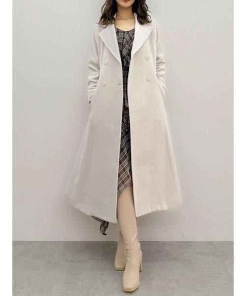 MERCURYDUO(マーキュリーデュオ)の「フィットアンドフレアコート(その他アウター・レディース・ベージュ/アイボリー/ブラック/チャコールグレー・SMALL/MEDIUM)」の15枚目の写真