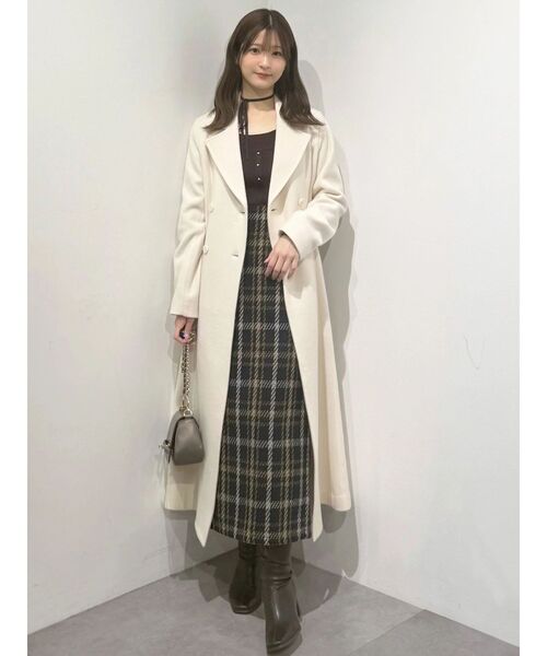 MERCURYDUO(マーキュリーデュオ)の「フィットアンドフレアコート(その他アウター・レディース・ベージュ/アイボリー/ブラック/チャコールグレー・SMALL/MEDIUM)」の20枚目の写真