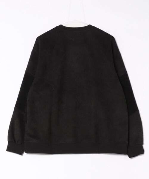 ATELANE(アテレーン)の「ATELANE / スウェードポンチ/カットコーデュロイ/スウィッチクルーネック(Tシャツ/カットソー・メンズ・ブラック/アイボリー・LARGE/MEDIUM)」の5枚目の写真