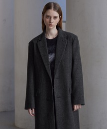 CLEL(NC)́yCLELzWool Blend Herringbone Tweed Coat / E[uh w{[cC[hR[gyZbgAbvΉz(`FX^[R[g)