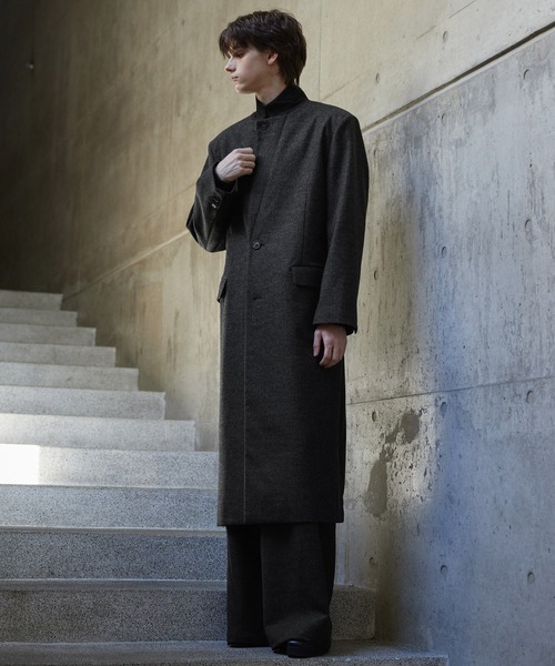 1910s ウールチェスターコート フレンチヴィンテージ ヘリンボーン 1910s ウールチェスターコート フレンチヴィンテージ ヘリンボーン