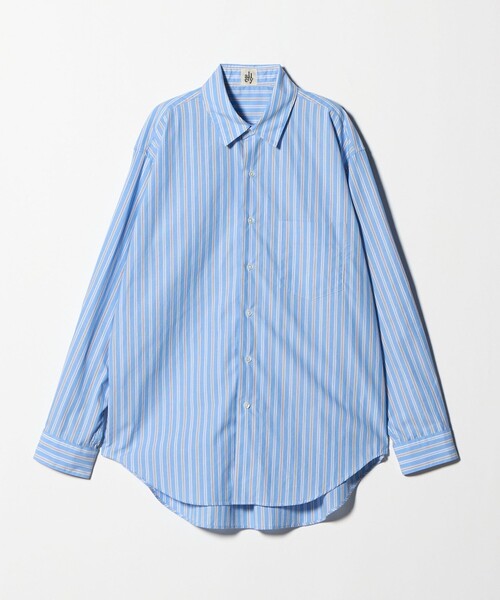 allery（アレリー）の「【別注】＜allery＞ストライプ シャツ（シャツ/ブラウス・メンズ・ライトブルー/ライトグレー・S/L/M）」の2枚目の写真