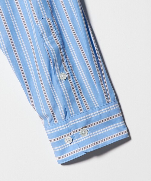 allery（アレリー）の「【別注】＜allery＞ストライプ シャツ（シャツ/ブラウス・メンズ・ライトブルー/ライトグレー・S/L/M）」の9枚目の写真