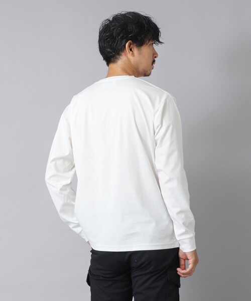 NOLLEY’S（ノーリーズ）の「【ACTIVE SECT】《限定展開》シーリングポケットロンT 25AW（Tシャツ/カットソー・メンズ・ホワイト/グレイッシュベージュ/ブラック/グレイッシュブルー・XXL/XL/L/M/S）」の11枚目の写真